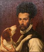 Bartolomeo Passerotti, Portrait of a Man with a Dog